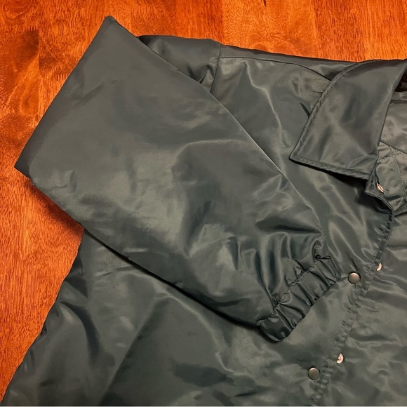 NWT Princess Polly Netherlee Bomber Jacket Green US 2 Relaxed Fit Windbreaker - Picture 7 of 15